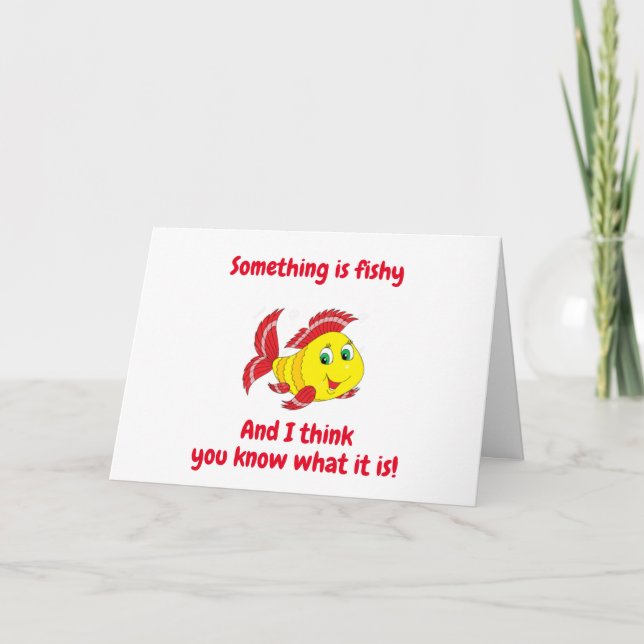 CARTE QUELQUE CHOSE DE PÊCHE ? VOUS REGARDEZ SI "JEUNE"  (Devant)