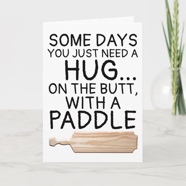 CARTE QUELQUES JOURS VOUS AVEZ BESOIN D'UN HUG SUR MAIS  (Devant)