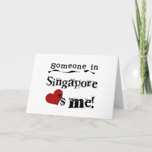 Carte Quelqu'un à Singapour m'aime