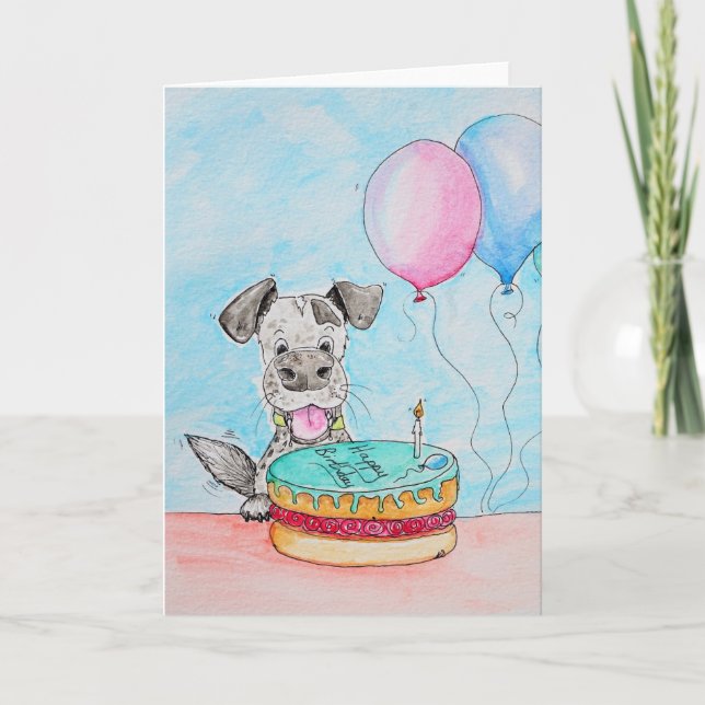 Carte Quelqu'Un A-T-Il Dit Un Gâteau D'Anniversaire ? (Devant)