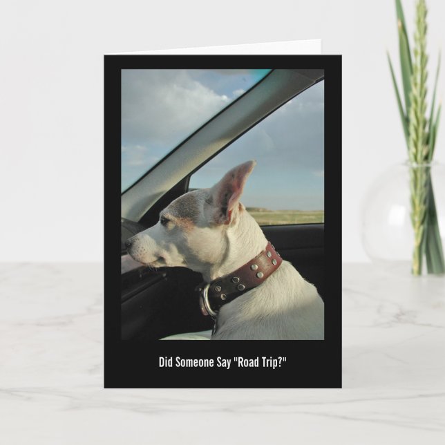 Carte Quelqu'Un A-T-Il Dit "Voyage De Route" ? (Devant)