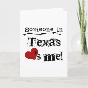 Carte Quelqu'un dans le Texas m'aime
