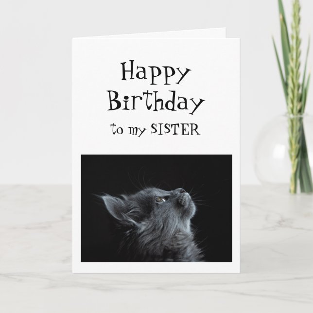 Carte Quelqu'un que je regarde vers Soeur Anniversaire H (Devant)