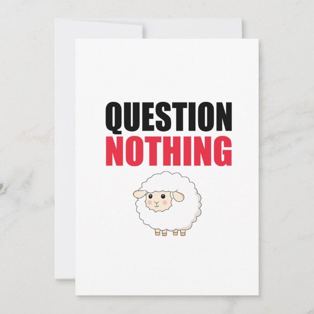 Carte Question Aucun mouton (Devant)