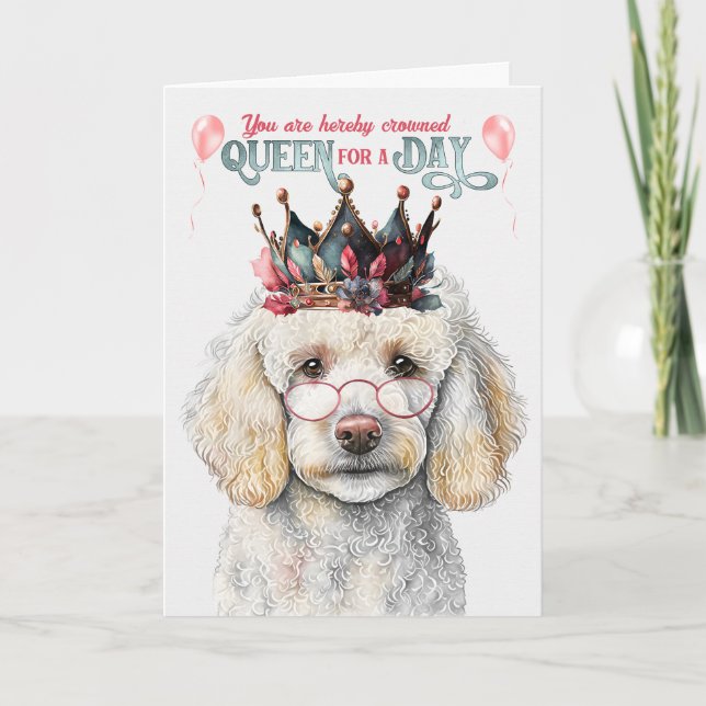 Carte Quête de chien de caniche standard pour une journé (Devant)