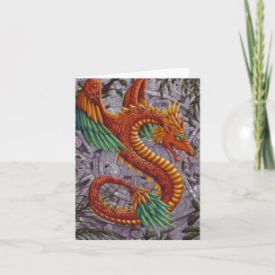Carte Quetzalcoatl-carte pour notes