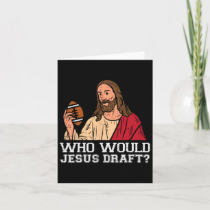 Carte Qui Jésus Ébauche Un Imaginaire Drôle Football Chr