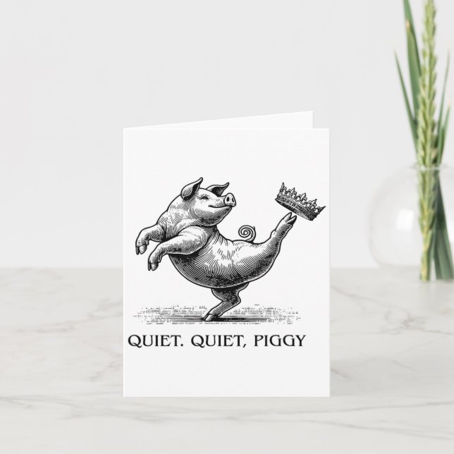 Carte Quiet Ggy Meme Feminist Subtle Humor Protest Resis (Devant)