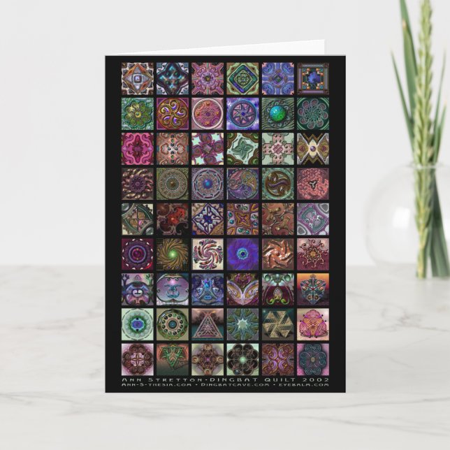 Carte Quilt Dingbat (Devant)