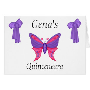 Carte Quinceneara personnalisée Modèles