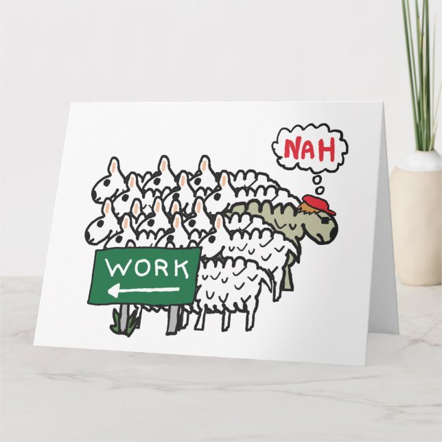 Carte Quitter le travail (Devant)