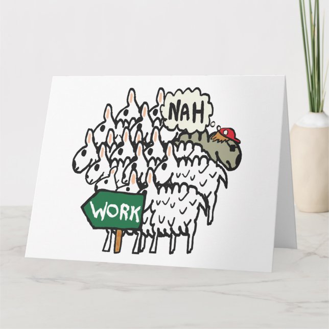 Carte Quitter le travail (Devant)