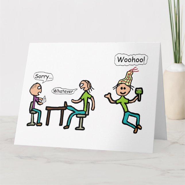 Carte Quitter le travail (Devant)