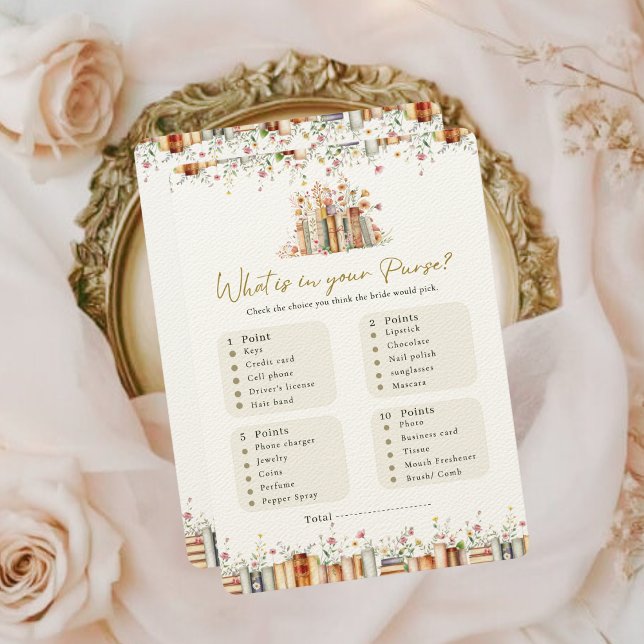 Carte Quoi dans votre sac à Fête des mariées livre de  j (Créateur téléchargé)