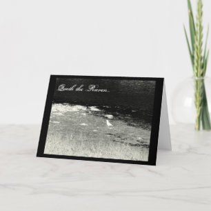 Carte "Quoth the Raven" Halloween Card