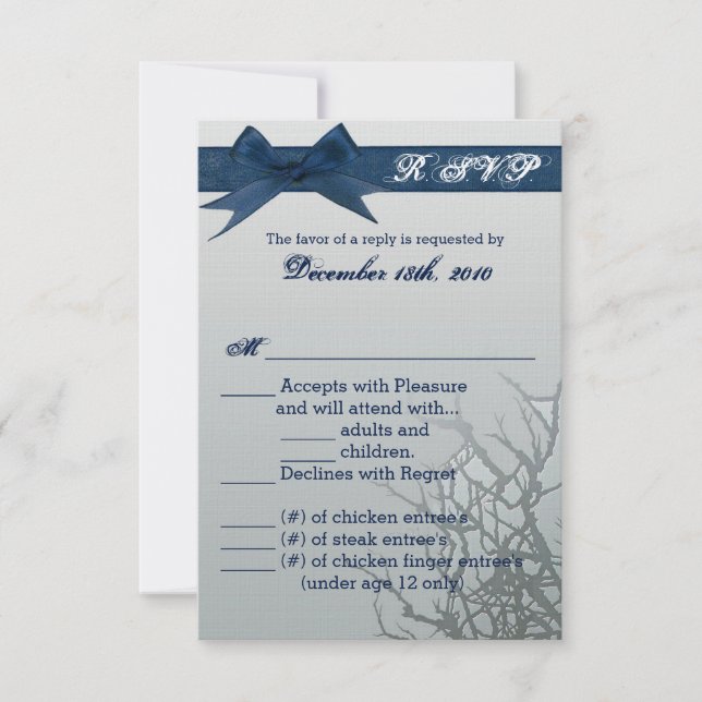 Carte R.S.V.P. 3,5 x5 Miroir en verre dépoli (Devant)