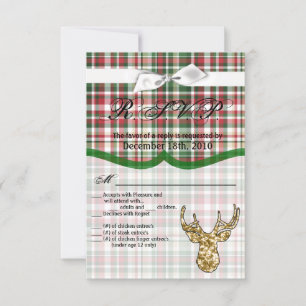 Carte R.S.V.P. 3.5x5 Gold Parties scintillant Rein