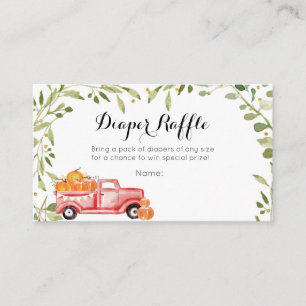 Carte rabat Citrouille Automne Baby shower de cami
