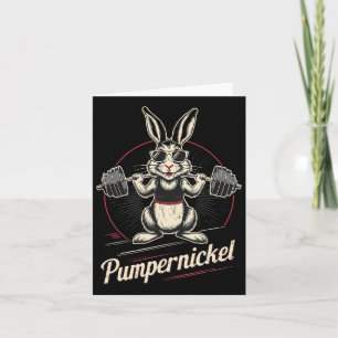Carte Rabbit Rabbit Pumpernickel Karnickel Bodybuilding
