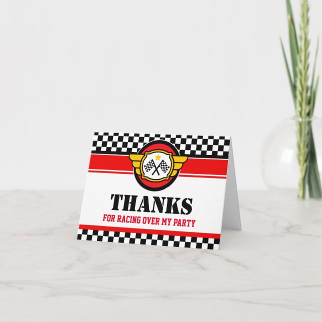 Carte Race Car fête d'anniversaire (Devant)