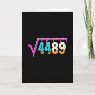 Carte Racine carrée drôle 4489 Glace qui coule Math 67 A