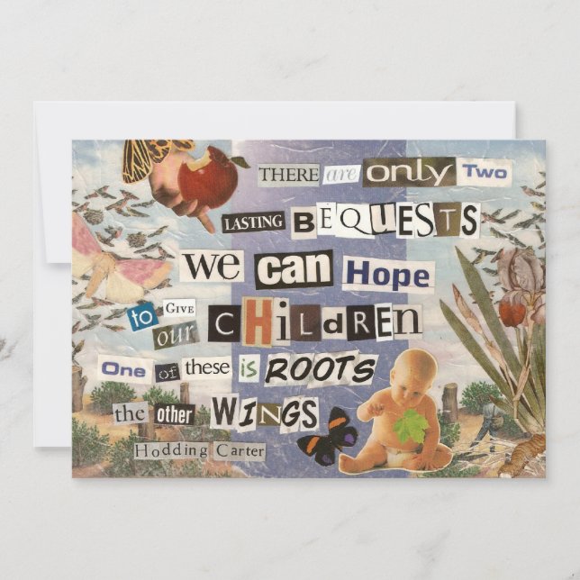 Carte Racines et ailes (Devant)