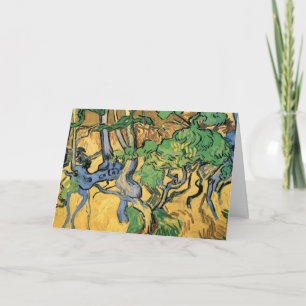 Carte Racines et troncs d'arbre par Vincent van Gogh