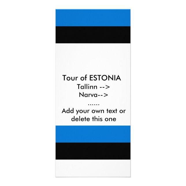 Carte Rack avec Drapeau Estonie (Devant)