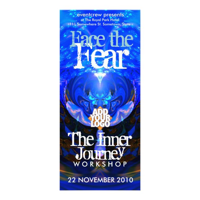 Carte rack d'atelier ou d'événement (Devant)