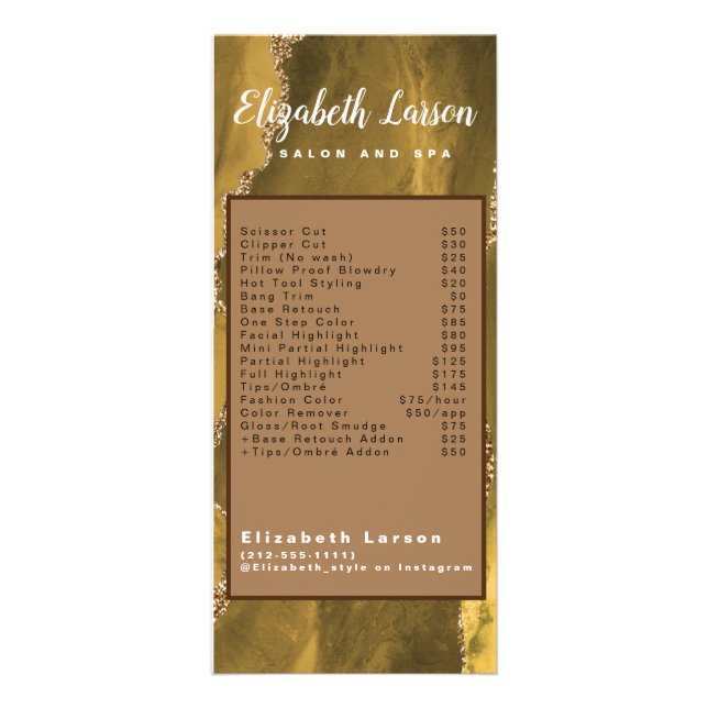 Carte Rack de salon de coiffure pour artiste de ma (Devant)