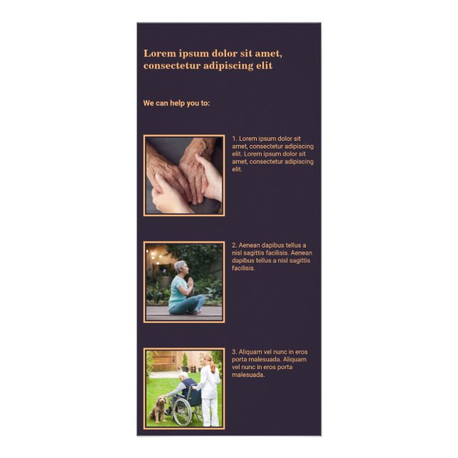 Carte rack des services de soins à domicile pour p (Devant)