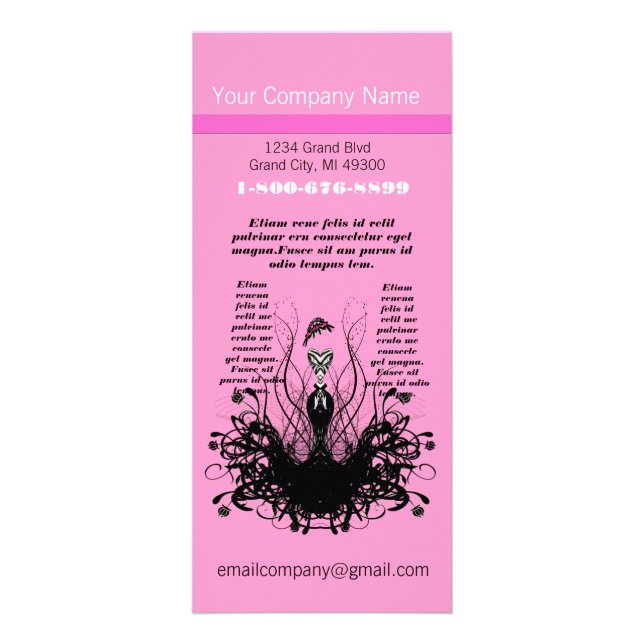 Carte Rack Diva Rose Fashion (Devant)