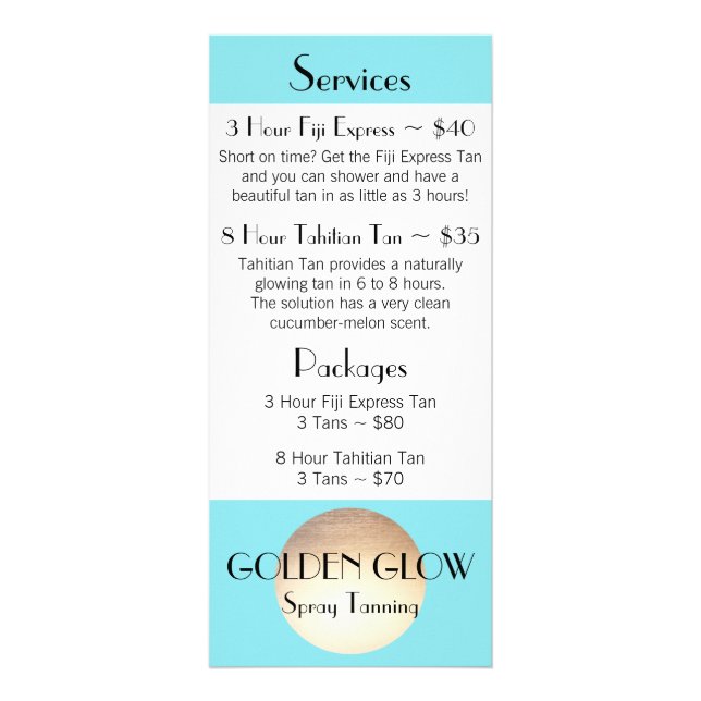 Carte rack dorée (Devant)