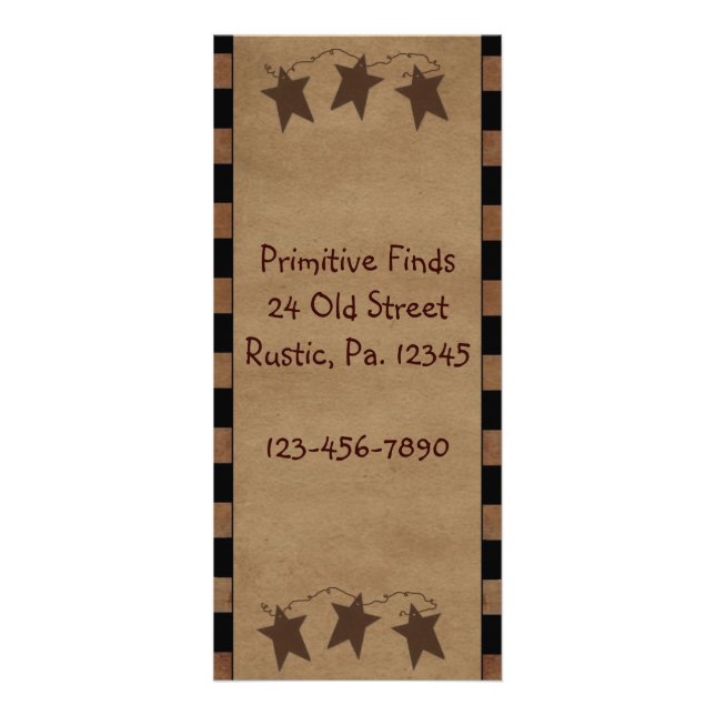 Carte rack étoile primitive (Devant)