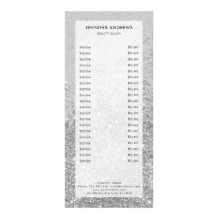 Carte rack parties scintillant