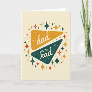 Carte Rad Dad Retro Starburst