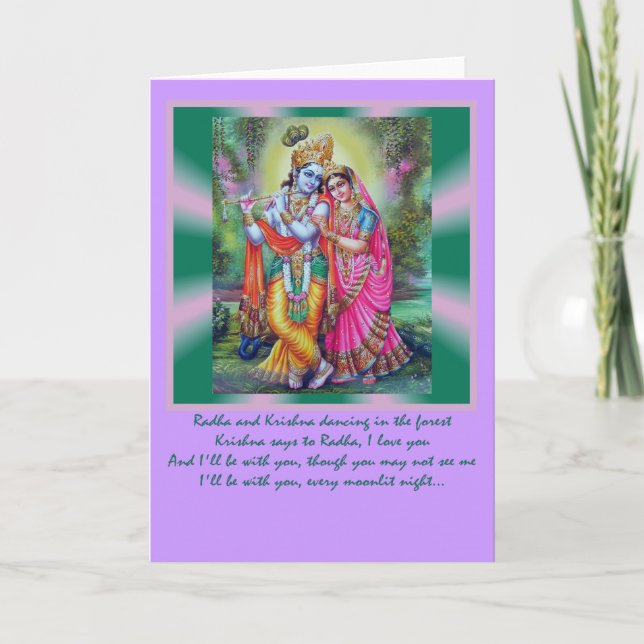 Carte Radha Krishna (Devant)