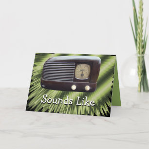 Carte Radio2-personnaliser vintage toute occasion