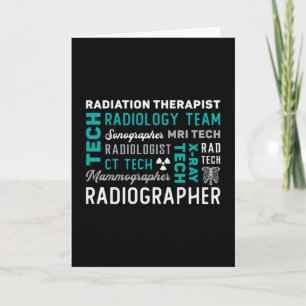 Carte Radiologie Tech Radiothérapeute Xray Tech