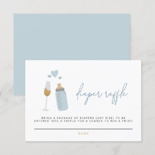 Carte Raffle de couches ANDI Blue Poppin' Bouteill