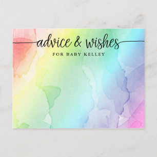 Carte Rainbow Baby shower Conseils et Wings