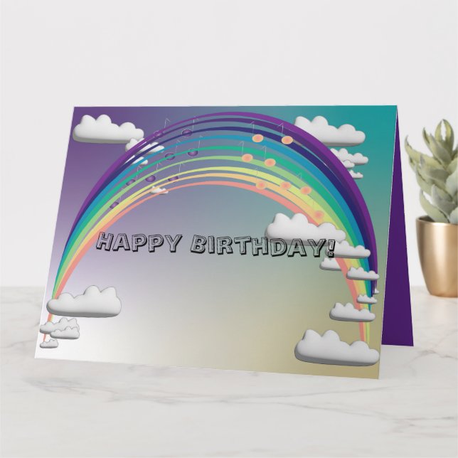 Carte Rainbow Birthday Card (Petite plante)