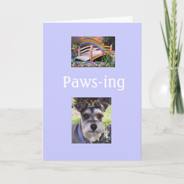 Carte Rainbow Bridge Sympathy Card (Devant)