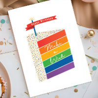 Rainbow Cake Joyeux anniversaire Faire un voeu