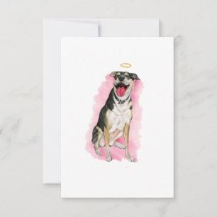 Carte Rainbow Chien Sympathy Card