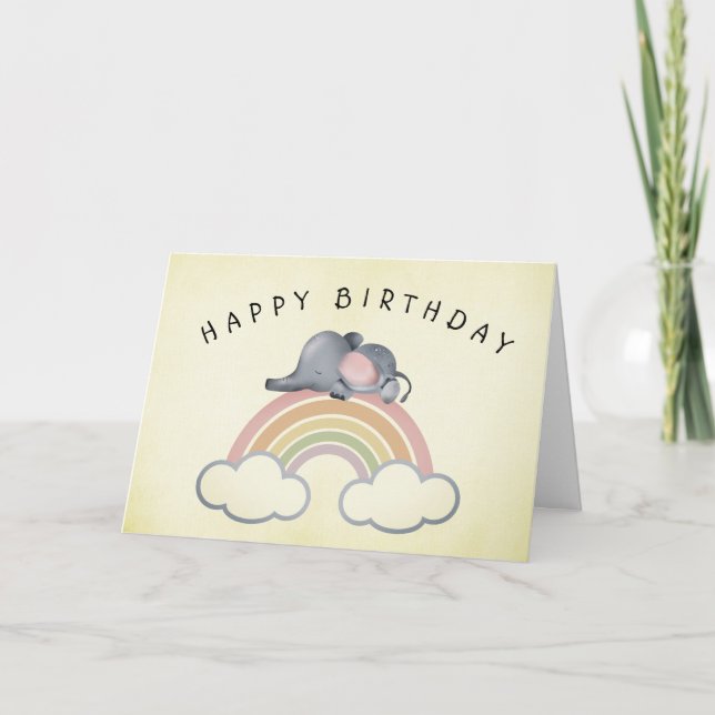 Carte Rainbow Dreams Anniversaire (Devant)