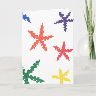 Carte Rainbow flakes
