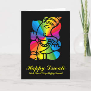 Carte Rainbow Ganesha