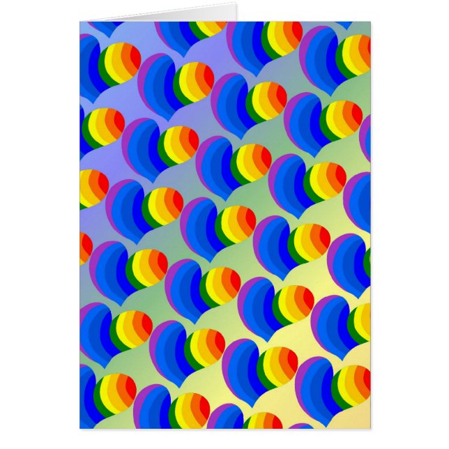 Carte Rainbow Hearts (Devant)