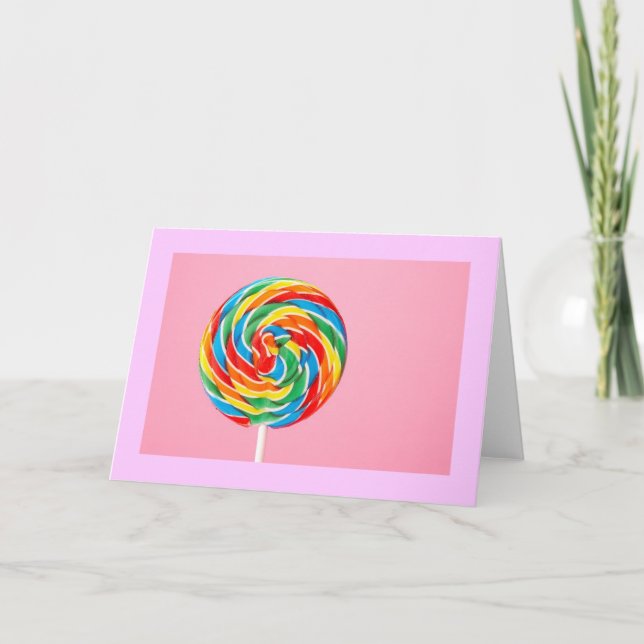 Carte Rainbow Lollipop (Devant)